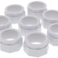 Lot de 8 écrous adaptables blancs pour tuyau flexible d'alimentation Polaris D15
