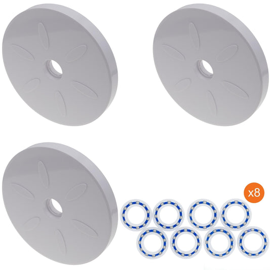 3 grandes roues et 8 roulements pour Polaris 280 180.