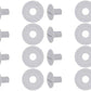 Lot de 8 vis et 8 rondelles adaptables pour robot Polaris 280 180.