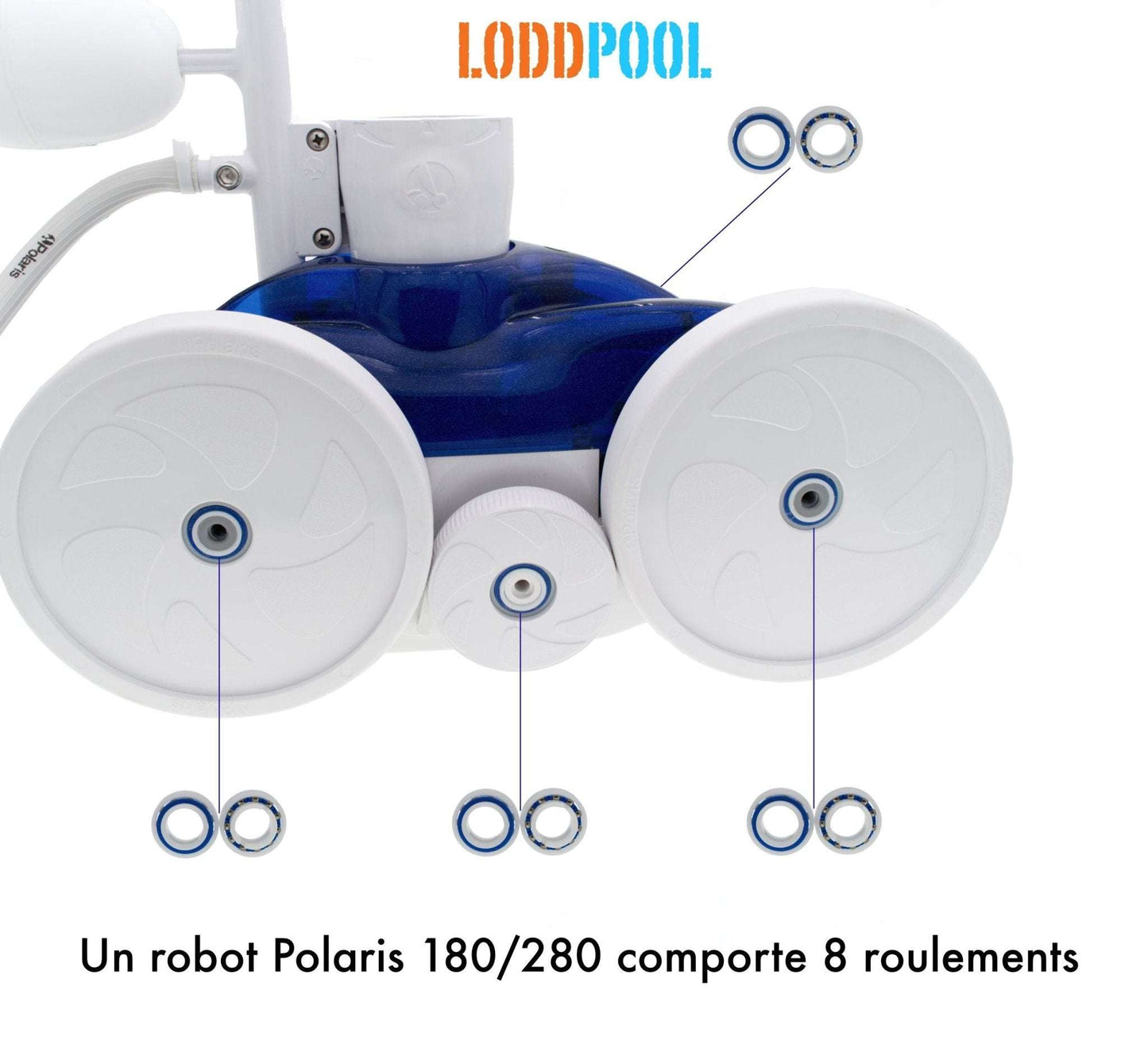Roulements à billes adaptables Polaris 280 (Lot de 4 ou 8) - Lodd Pool