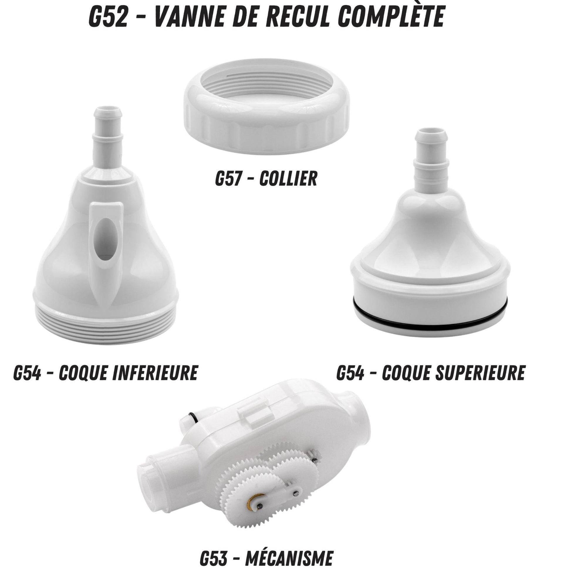 Vanne de recul Adaptable G52 Haute Qualité pour Polaris 280 180 380 480 3900 Marche arrière pour Robot Nettoyeur de Piscine - Lodd Pool